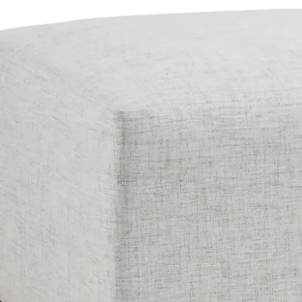 Sofas & Loveseats-Kirkland's Home Upholstered Modular Ottoman Ivory