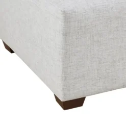 Sofas & Loveseats-Kirkland's Home Upholstered Modular Ottoman Ivory