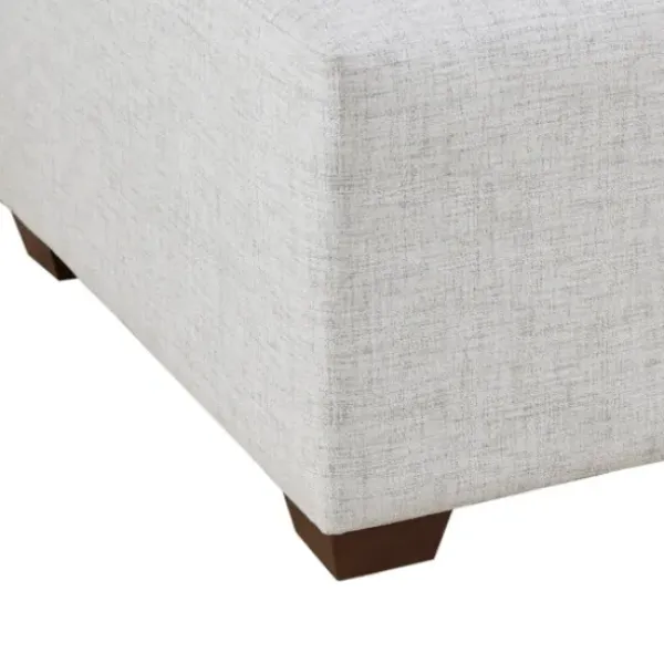 Sofas & Loveseats-Kirkland's Home Upholstered Modular Ottoman Ivory