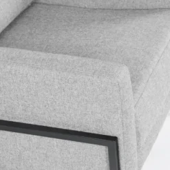 Accent Chairs-Kirkland's Home Upholstered Square Accent Chair Gray