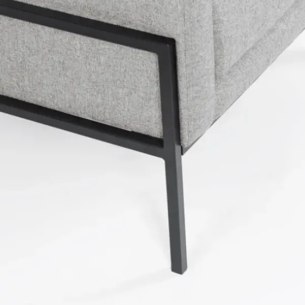 Accent Chairs-Kirkland's Home Upholstered Square Accent Chair Gray