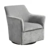 Accent Chairs-Kirkland's Home Upholstered Swivel Glider Accent Chair Gray