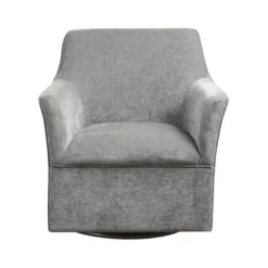 Accent Chairs-Kirkland's Home Upholstered Swivel Glider Accent Chair Gray