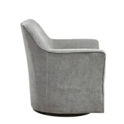 Accent Chairs-Kirkland's Home Upholstered Swivel Glider Accent Chair Gray