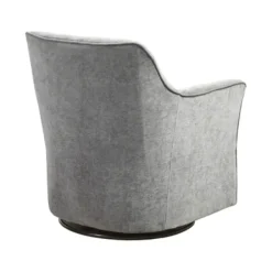 Accent Chairs-Kirkland's Home Upholstered Swivel Glider Accent Chair Gray