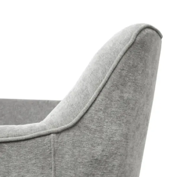 Accent Chairs-Kirkland's Home Upholstered Swivel Glider Accent Chair Gray