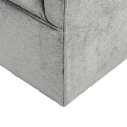 Accent Chairs-Kirkland's Home Upholstered Swivel Glider Accent Chair Gray