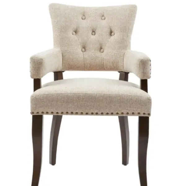 Dining Chairs-Kirkland's Home Upholstered Tufted Dining Chairs, Set Of 2 Ivory