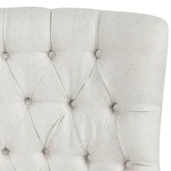 Accent Chairs-Kirkland's Home Upholstered Tufted Swivel Accent Chair White