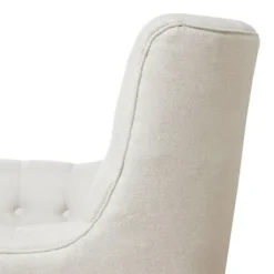 Accent Chairs-Kirkland's Home Upholstered Tufted Swivel Accent Chair White