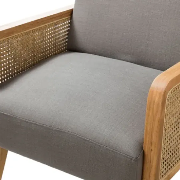 Accent Chairs-Kirkland's Home Upholstered Velvet Accent Chair Gray