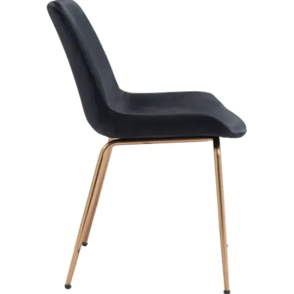 Dining Chairs-Kirkland's Home Upholstered Velvet Dining Chairs, Set Of 2 Black