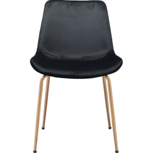 Dining Chairs-Kirkland's Home Upholstered Velvet Dining Chairs, Set Of 2 Black