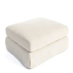 Benches & Ottomans-Kirkland's Home Upholstered Weekend Ottoman Ivory