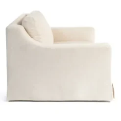 Accent Chairs-Kirkland's Home Upholstered Weekend Swivel Accent Chair Ivory