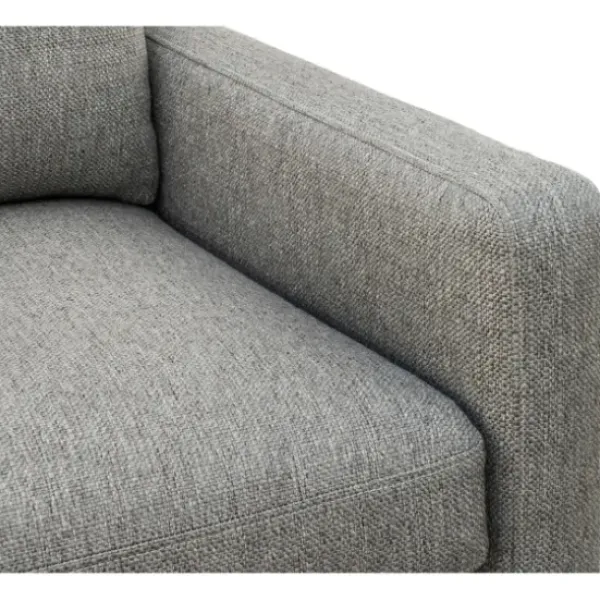 Accent Chairs-Kirkland's Home Upholstered Wood Trim Accent Chair Gray