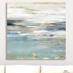 Canvas Art-Kirkland's Home Upon A Clear Ii Canvas Art Print White/Blue/Green