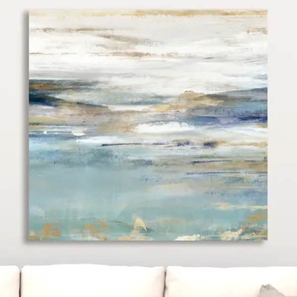 Canvas Art-Kirkland's Home Upon A Clear Ii Canvas Art Print White/Blue/Green