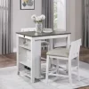 Dining Sets-Kirkland's Home Usb Counter Table And Stools, Set Of 3 Ivory