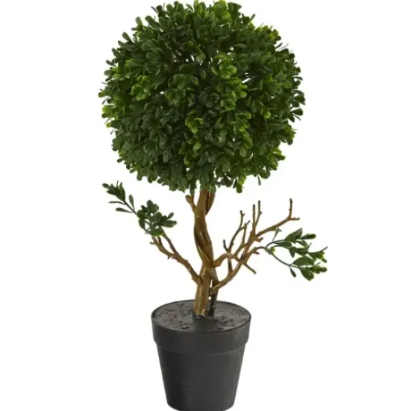 Trees & Topiaries-Kirkland's Home Uv-Safe Boxwood Topiary In Nursery Planter