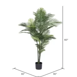 Trees & Topiaries-Kirkland's Home Uv-Safe Robellini Palm Tree In Nursery Planter