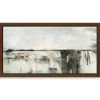 Framed Art-Kirkland's Home Valley View Ii Framed Canvas Art Print White/Black/Ivory