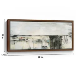 Framed Art-Kirkland's Home Valley View Ii Framed Canvas Art Print White/Black/Ivory