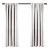 Curtains & Drapes-Kirkland's Home Vanilla Sateen Curtain Panel Set, 84 In. White