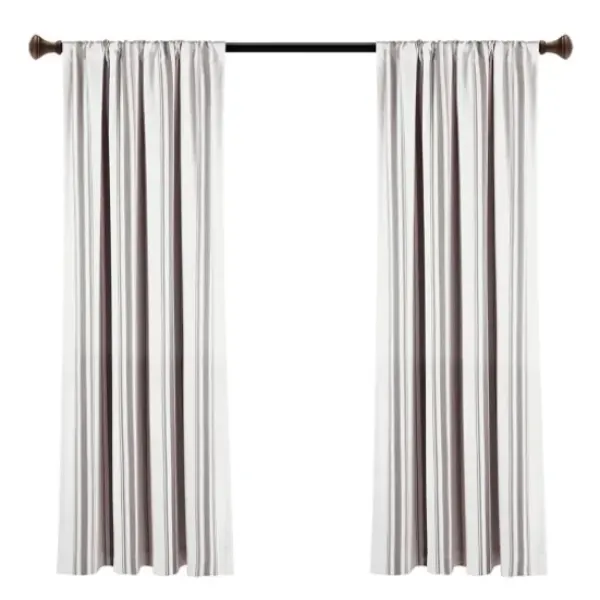 Curtains & Drapes-Kirkland's Home Vanilla Sateen Curtain Panel Set, 84 In. White