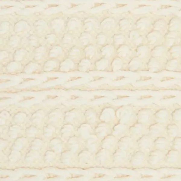 Pillows-Kirkland's Home Vanilla Woven Stripes Throw Pillows, Set Of 2 Ivory