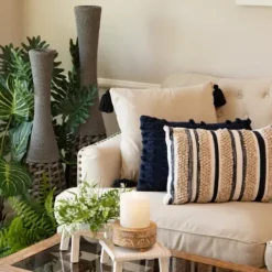 Trees & Topiaries-Kirkland's Home Veined Zebra Palm Potted Plant