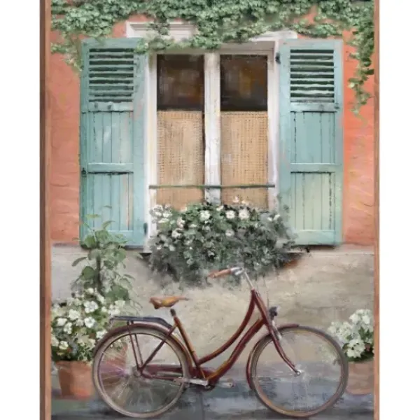 Framed Art-Kirkland's Home Velo De Montpellier Framed Canvas Art Print Orange/Blue