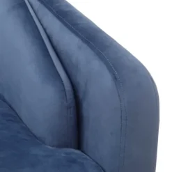 Accent Chairs-Kirkland's Home Velvet Tufted Midcentury Modern Accent Chair Blue