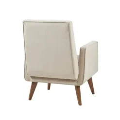 Accent Chairs-Kirkland's Home Velvet Tufted Midcentury Accent Chair Ivory