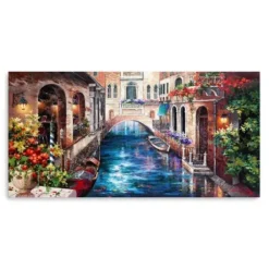 Canvas Art-Kirkland's Home Venice Bridge Canvas Art Print Multi