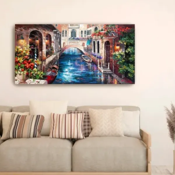Canvas Art-Kirkland's Home Venice Bridge Canvas Art Print Multi