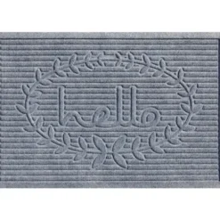 Doormats-Kirkland's Home Vine Leaves Swirl Doormat, 36X24 In. Tan/Black