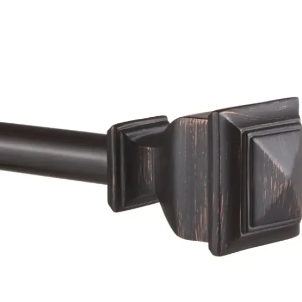 Curtain Rods & Hardware-Kirkland's Home Vine Motif Gold Curtain Rod & Finial Set, 72 In.