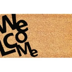 Doormats-Kirkland's Home Vine Rubber Doormat, 48X22 Black