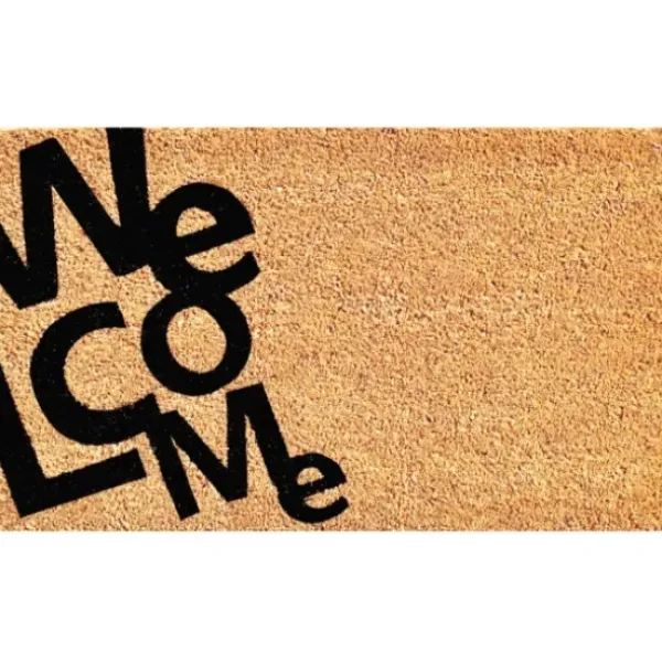 Doormats-Kirkland's Home Vine Rubber Doormat, 48X22 Black