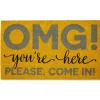 Doormats-Kirkland's Home Vine Rubber Doormat, 36X24 Black