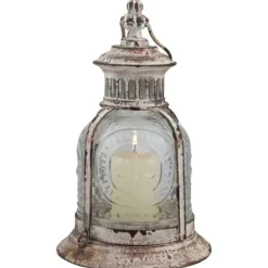 Lanterns-Kirkland's Home Vintage Cafe Lantern, 10 In. White