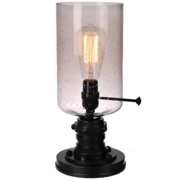 Table Lamps-Kirkland's Home Vintage Industrial Edison Bulb Uplight Gray