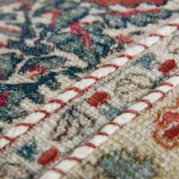 Pillows-Kirkland's Home Vintage Prints Cotton Lumbar Pillow Multi