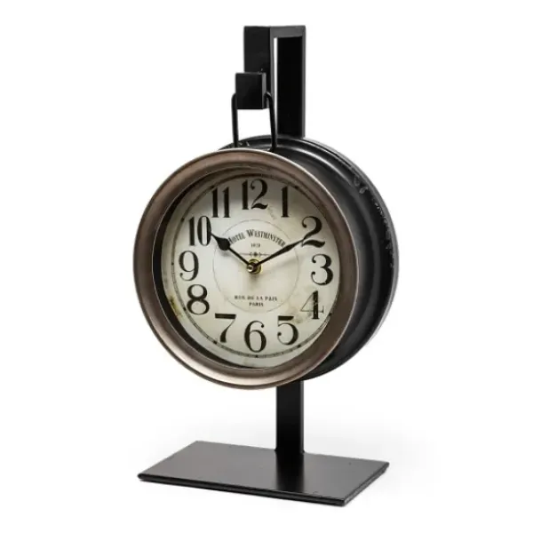Clocks-Kirkland's Home Vintage Tabletop Hanging Clock With Stand
