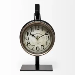 Clocks-Kirkland's Home Vintage Tabletop Hanging Clock With Stand