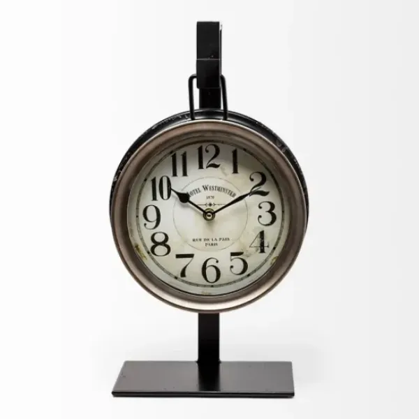 Clocks-Kirkland's Home Vintage Tabletop Hanging Clock With Stand