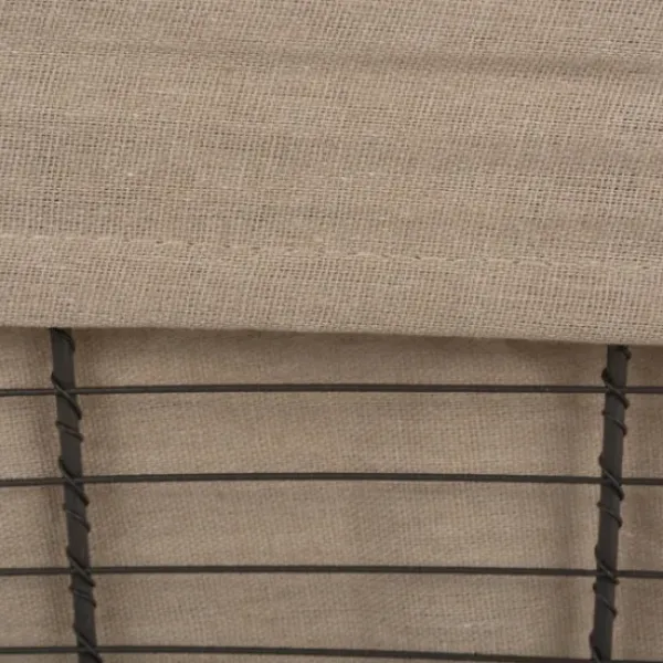 Baskets & Boxes-Kirkland's Home Vintage Wire Baskets With Taupe Liner, Set Of 3 Tan