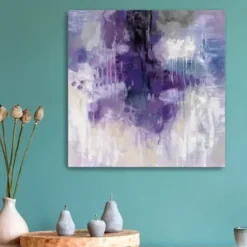 Canvas Art-Kirkland's Home Violet Rain Canvas Art Print Blue