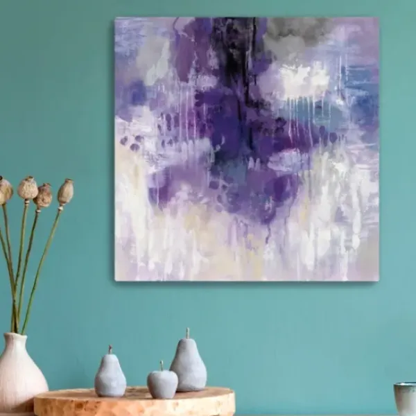 Canvas Art-Kirkland's Home Violet Rain Canvas Art Print Blue